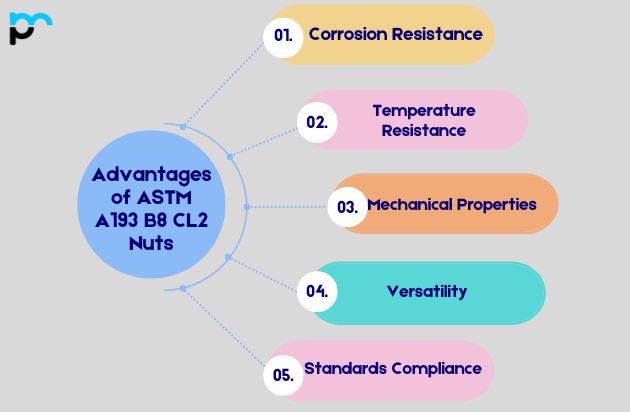 Advantages of ASTM A193 B8 CL2 Nuts